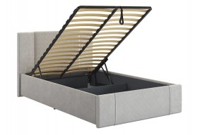ХЛОЯ Кровать 1200 с ПМ (галька велюр) в Нижнем Тагиле - nizhniy-tagil.mebel24.online | фото