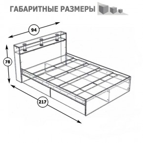 Камелия Кровать 0900, цвет белый, ШхГхВ 93,5х217х78,2 см., сп.м. 900х2000 мм., без матраса, основание есть в Нижнем Тагиле - nizhniy-tagil.mebel24.online | фото 5