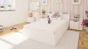 Камелия Кровать с ящиками 1200, цвет белый, ШхГхВ 123,5х217х78,2 см., сп.м. 1200х2000 мм., без матраса, основание есть в Нижнем Тагиле - nizhniy-tagil.mebel24.online | фото 6