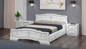 КАРИНА-6 Кровать из массива 1200 с 2-мя ящиками в Нижнем Тагиле - nizhniy-tagil.mebel24.online | фото 1