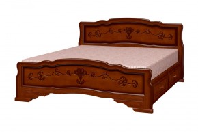 КАРИНА-6 Кровать из массива 1200 с 2-мя ящиками в Нижнем Тагиле - nizhniy-tagil.mebel24.online | фото 4