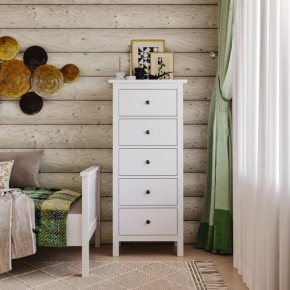 Комод 05 Кантри белый с пятью ящиками в Нижнем Тагиле - nizhniy-tagil.mebel24.online | фото 4