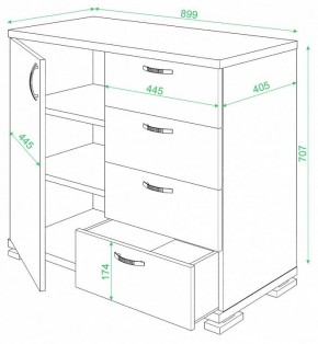 Комод Домино ТБ-4МН в Нижнем Тагиле - nizhniy-tagil.mebel24.online | фото 2