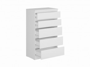 Комод КАСТОР с пятью ящиками, цвет белый в Нижнем Тагиле - nizhniy-tagil.mebel24.online | фото 2