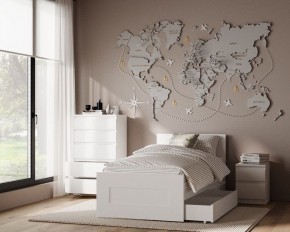 Комод КАСТОР с пятью ящиками, цвет белый в Нижнем Тагиле - nizhniy-tagil.mebel24.online | фото 3