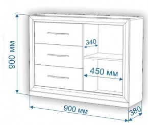 Комод Нобиле Км-120/38 ФГ в Нижнем Тагиле - nizhniy-tagil.mebel24.online | фото 2