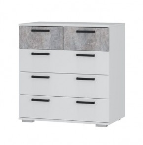 Комод Стандарт-5 NEW (белый/цемент светлый) в Нижнем Тагиле - nizhniy-tagil.mebel24.online | фото