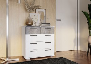 Комод Стандарт-5 NEW (белый/цемент светлый) в Нижнем Тагиле - nizhniy-tagil.mebel24.online | фото 3