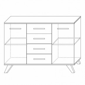 Комодино Вега Скандинавия в Нижнем Тагиле - nizhniy-tagil.mebel24.online | фото 3