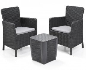 Комплект мебели Трентон балкон (Trenton Balcony graphite) графит в Нижнем Тагиле - nizhniy-tagil.mebel24.online | фото