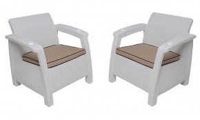 Комплект на балкон Yalta Balcony Set (Ялта) белый в Нижнем Тагиле - nizhniy-tagil.mebel24.online | фото 4