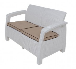 Комплект уличной мебели Yalta Premium Terrace Set (Ялта) белый (+подушки под спину) в Нижнем Тагиле - nizhniy-tagil.mebel24.online | фото 2