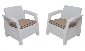 Комплект уличной мебели Yalta Premium Terrace Set (Ялта) белый (+подушки под спину) в Нижнем Тагиле - nizhniy-tagil.mebel24.online | фото 4