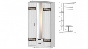 КОСТА-РИКА Шкаф 3-х створчатый (анкор светлый) в Нижнем Тагиле - nizhniy-tagil.mebel24.online | фото
