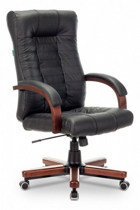 Кресло для руководителя KB-10WALNUT/B/LEATH в Нижнем Тагиле - nizhniy-tagil.mebel24.online | фото