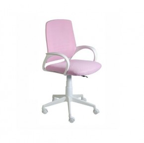 Кресло Ирис White сетка/ткань розовая в Нижнем Тагиле - nizhniy-tagil.mebel24.online | фото 1