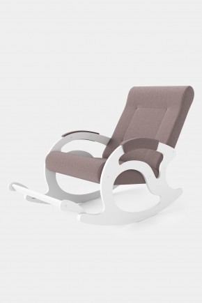 Кресло-качалка Тироль 12-Т-КМ (ткань/белые) КОФЕ С МОЛОКОМ в Нижнем Тагиле - nizhniy-tagil.mebel24.online | фото 2