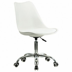 Кресло стул BRABIX "Eames MG-310 CH", хром, пластик белый, экокожа белая, 532923 в Нижнем Тагиле - nizhniy-tagil.mebel24.online | фото 2