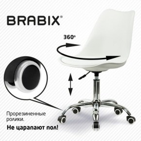 Кресло стул BRABIX "Eames MG-310 CH", хром, пластик белый, экокожа белая, 532923 в Нижнем Тагиле - nizhniy-tagil.mebel24.online | фото 7