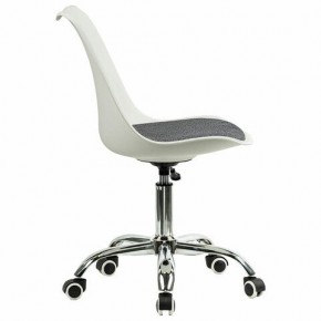 Кресло стул BRABIX "Eames MG-310 CH", хром, пластик белый, ткань серая, 532924 в Нижнем Тагиле - nizhniy-tagil.mebel24.online | фото 3