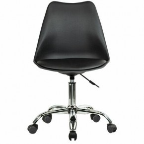 Кресло стул BRABIX "Eames MG-310 CH", хром, пластик черный, экокожа черная, 532925 в Нижнем Тагиле - nizhniy-tagil.mebel24.online | фото 1