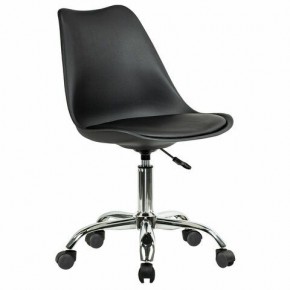 Кресло стул BRABIX "Eames MG-310 CH", хром, пластик черный, экокожа черная, 532925 в Нижнем Тагиле - nizhniy-tagil.mebel24.online | фото 2