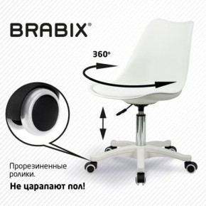 Кресло стул BRABIX "Eames MG-310 PL", пластик белый, экокожа белая, 532926 в Нижнем Тагиле - nizhniy-tagil.mebel24.online | фото 5