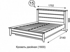 Кровать 1600 с ПМ София 15 в Нижнем Тагиле - nizhniy-tagil.mebel24.online | фото 3