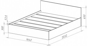 НИЦЦА-14 Кровать 1600 с настилом ЛДСП (НЦ.14) в Нижнем Тагиле - nizhniy-tagil.mebel24.online | фото 3