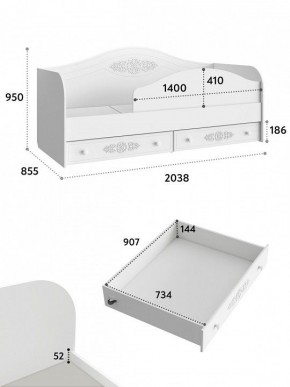 Кровать Ассоль АС-10 в Нижнем Тагиле - nizhniy-tagil.mebel24.online | фото 6