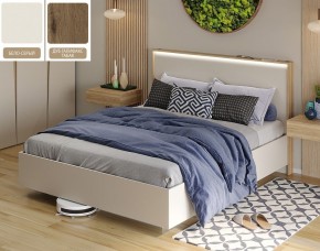Кровать (Бело-серый U775 ST9/Дуб Галифакс Табак) 1400 в Нижнем Тагиле - nizhniy-tagil.mebel24.online | фото