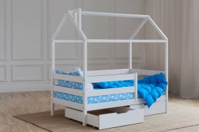 Кровать-домик 80*160 Белый в Нижнем Тагиле - nizhniy-tagil.mebel24.online | фото 3