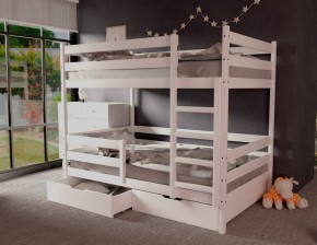 Кровать двухъярусная без крыши 80*160 Белый в Нижнем Тагиле - nizhniy-tagil.mebel24.online | фото