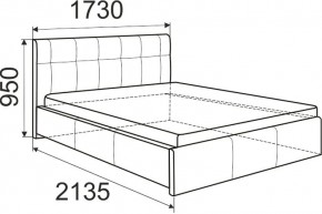 Кровать Изабелла с латами Newtone cacao 1600x2000 в Нижнем Тагиле - nizhniy-tagil.mebel24.online | фото 6