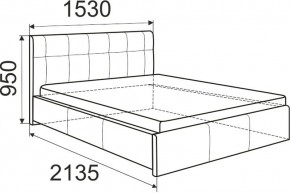 Кровать Лаура с латами Nice White 1600x2000 в Нижнем Тагиле - nizhniy-tagil.mebel24.online | фото 2