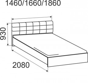 Кровать Лита с подъемным механизмом 1800*2000 в Нижнем Тагиле - nizhniy-tagil.mebel24.online | фото 3