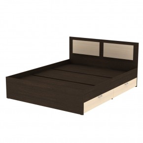 Кровать Ольга L39 (1600) 2 ящика (Венге-ДМ) в Нижнем Тагиле - nizhniy-tagil.mebel24.online | фото