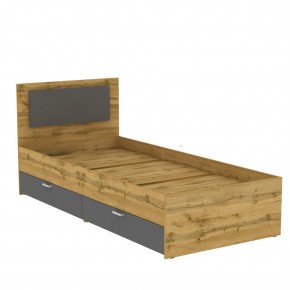 Кровать Ольга L48 (900) 2 ящика (ДВ-Графит) в Нижнем Тагиле - nizhniy-tagil.mebel24.online | фото