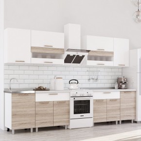 Кухня Айсбери 2.4 м (Белый/Дуб Сонома) в Нижнем Тагиле - nizhniy-tagil.mebel24.online | фото