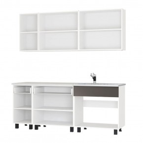 Кухня Дакота 2,0 (бетон пайн/графит) в Нижнем Тагиле - nizhniy-tagil.mebel24.online | фото 2