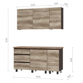Кухня Энигма 1.6 м (венге/дуб каньон) в Нижнем Тагиле - nizhniy-tagil.mebel24.online | фото 5