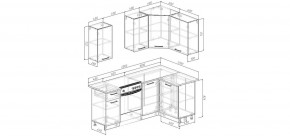 Кухонный гарнитур Антик 2000*1200 (Стол. 38мм) в Нижнем Тагиле - nizhniy-tagil.mebel24.online | фото 2