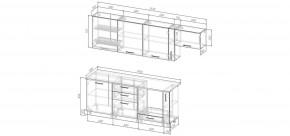Кухонный гарнитур Капри 2550 (Стол. 26мм) в Нижнем Тагиле - nizhniy-tagil.mebel24.online | фото 2