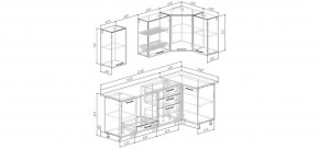 Кухонный гарнитур Меренга 2200*1000 (Стол. 38мм) в Нижнем Тагиле - nizhniy-tagil.mebel24.online | фото 2