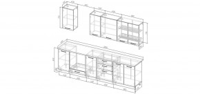 Кухонный гарнитур Санторини 2800 (Стол. 38мм) в Нижнем Тагиле - nizhniy-tagil.mebel24.online | фото 2