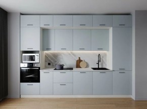 Кухонный гарнитур Смоки 3400 (Стол. 38мм) в Нижнем Тагиле - nizhniy-tagil.mebel24.online | фото