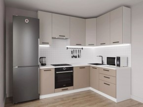 Кухонный гарнитур угловой Каппучино 2200*1600 h 950 (Стол. 38мм) в Нижнем Тагиле - nizhniy-tagil.mebel24.online | фото 1
