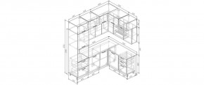 Кухонный гарнитур Умбра 2200*1700 (Стол. 38мм) в Нижнем Тагиле - nizhniy-tagil.mebel24.online | фото 2