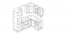 Кухонный гарнитур Умбра 2400*1600 (Стол. 38мм) в Нижнем Тагиле - nizhniy-tagil.mebel24.online | фото 2