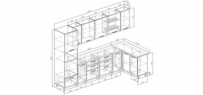 Кухонный гарнитур Умбра 3200*1400 (Стол. 26мм) в Нижнем Тагиле - nizhniy-tagil.mebel24.online | фото 2